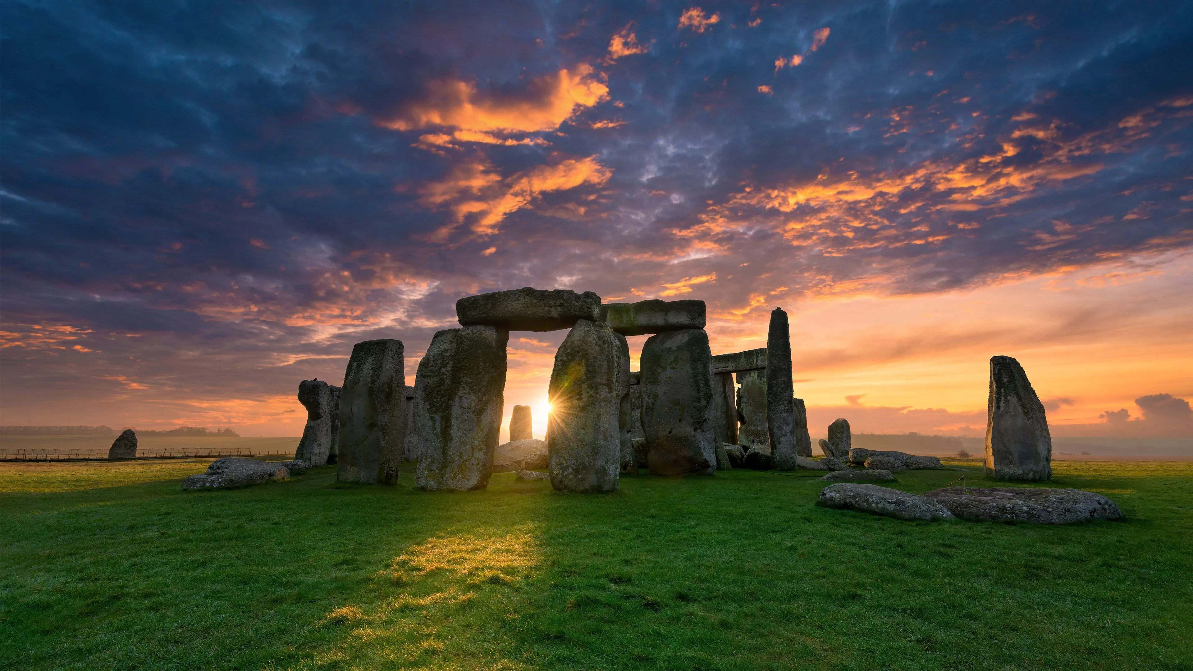 The standing stones at Stonehenge